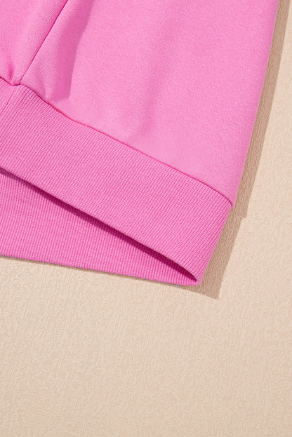 Beau Blue Accent Pullover and Shorts Two Piece Casual Set