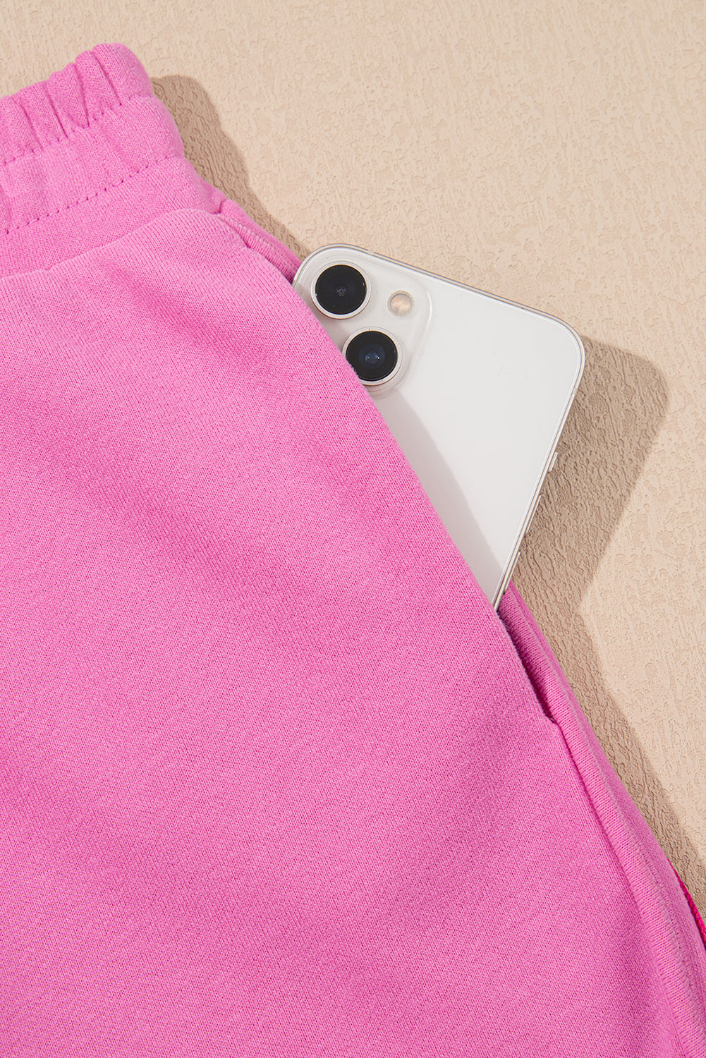 Beau Blue Accent Pullover and Shorts Two Piece Casual Set