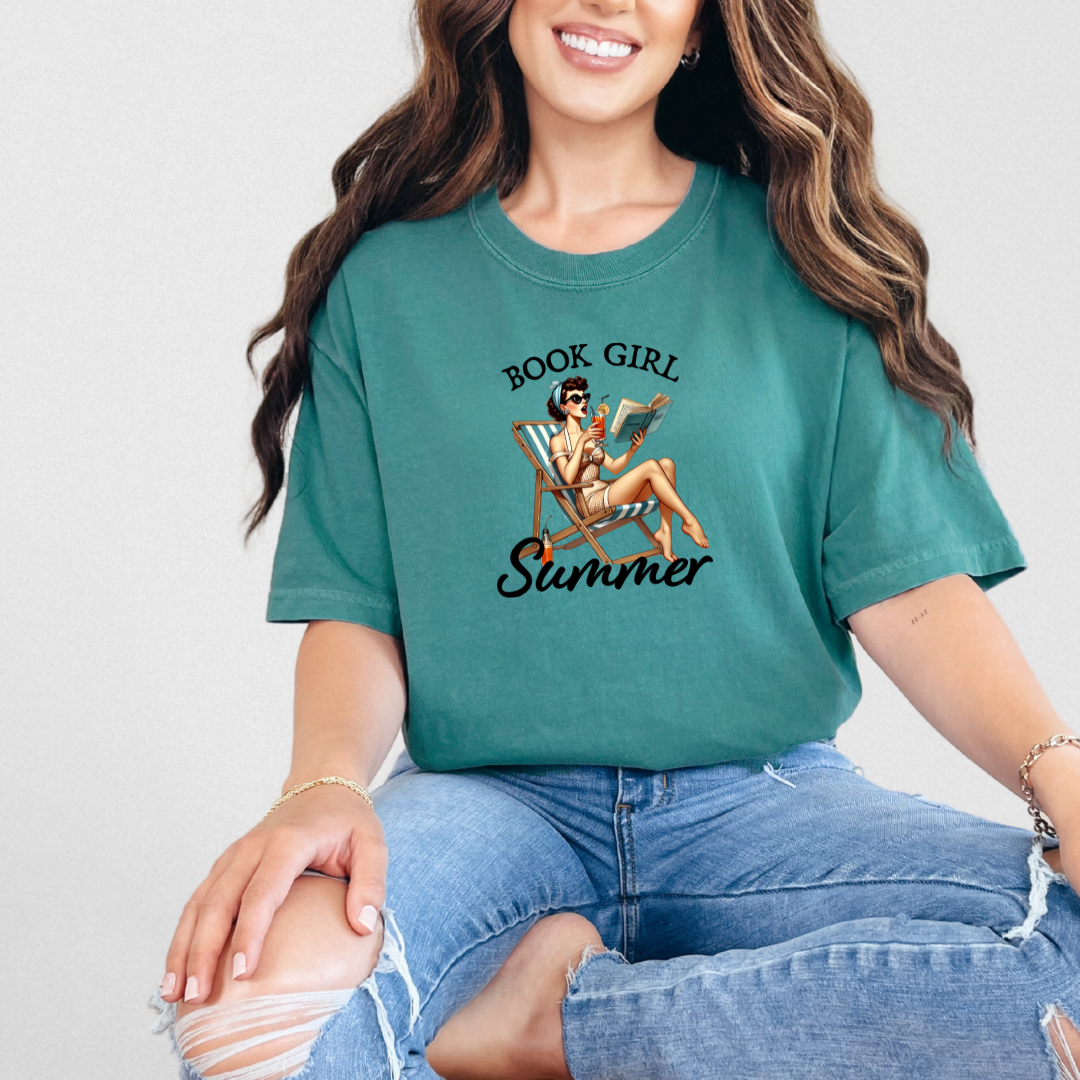 Book Girl Summer Graphic Tee