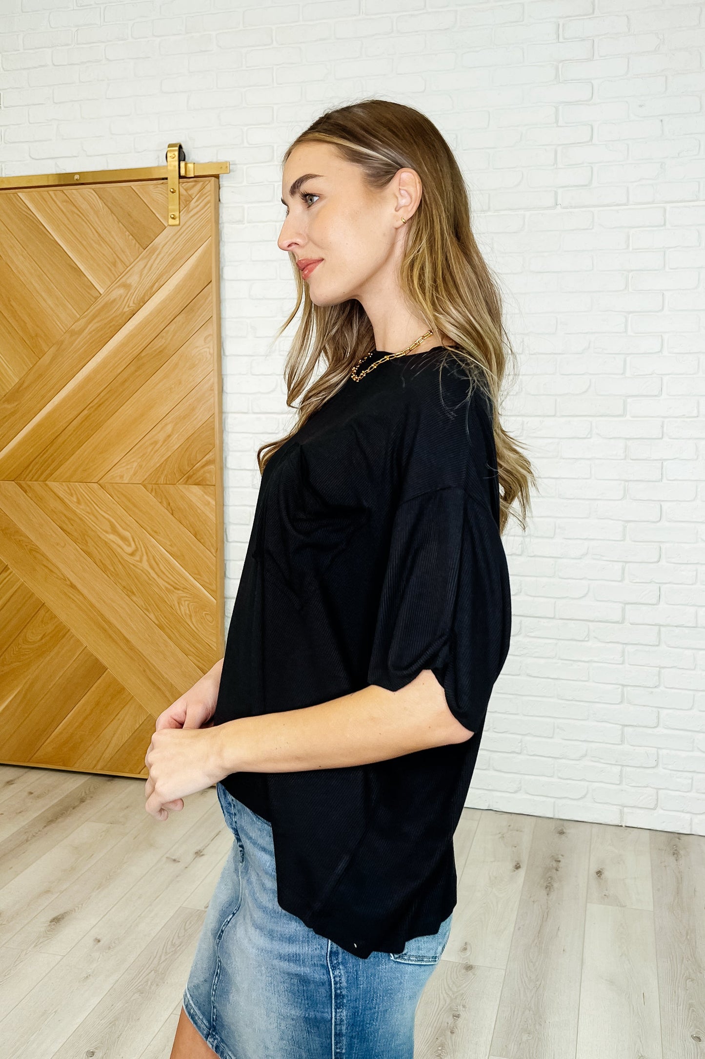 Bare Necessitee Relaxed Tee in Black