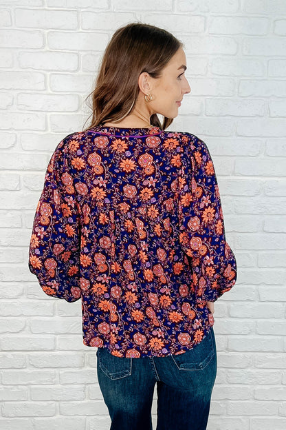 Hiterto Unknown Floral Babydoll Blouse