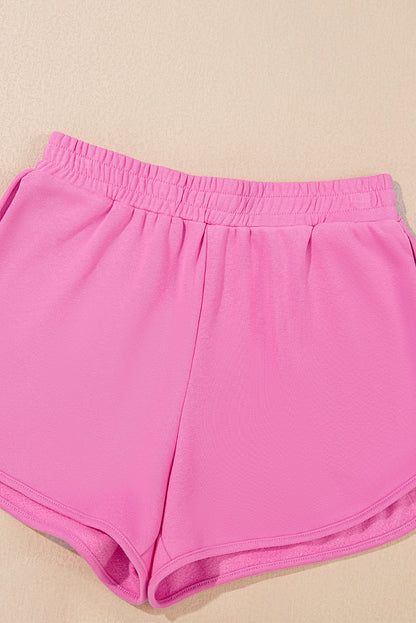 Beau Blue Accent Pullover and Shorts Two Piece Casual Set